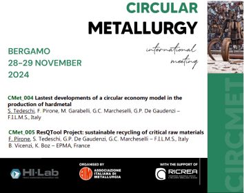 Copertina HI.Lab International Meeting on Circular Metallurgy